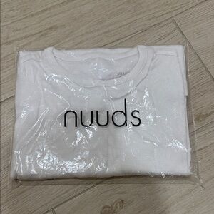 Nuuds Ribbed Slinky Tee White Tee